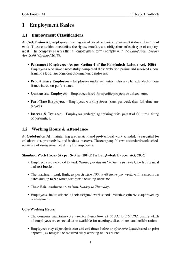 Code Fusion AI Employee Handbook - Page 4