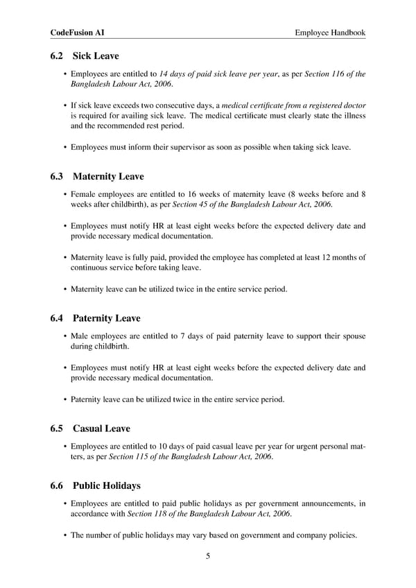 Code Fusion AI Employee Handbook - Page 8