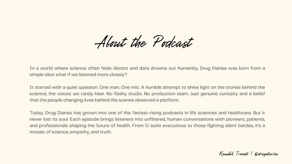 DrugDiaries Media Kit - Page 2